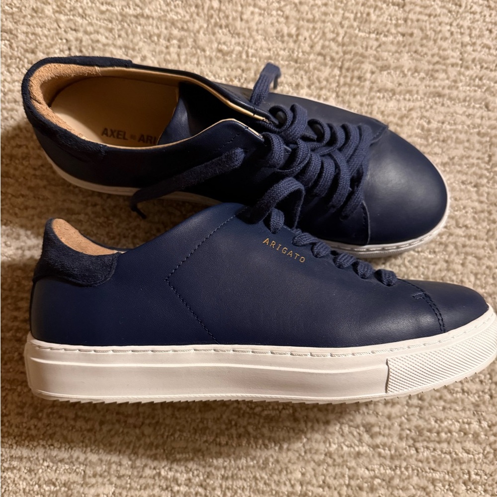 Axel Arigato Clean 90 Navy Leather Sneakers, as new